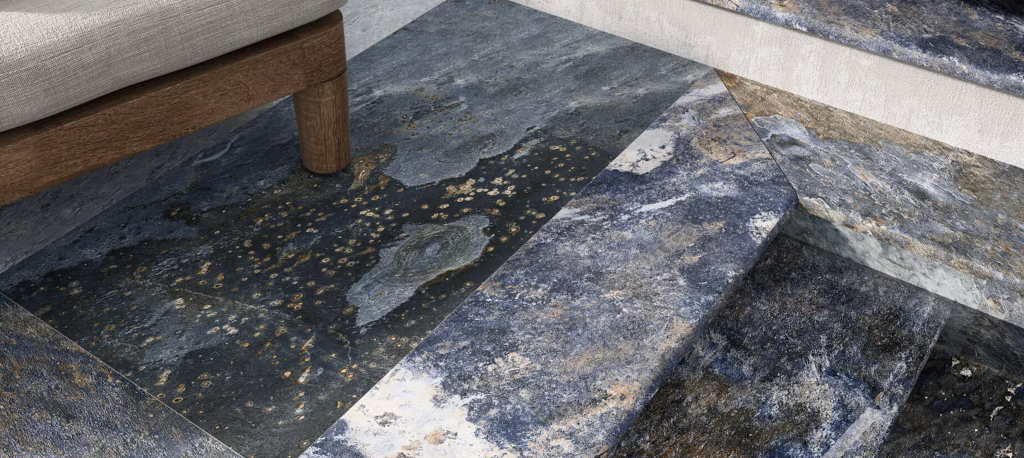 Dalle Granit Cosmos, 60x60x3 cm, surface flammée, côtés sciés MB